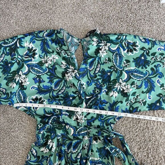 ZARA | Satin Jumpsuit - Picture 9 of 15